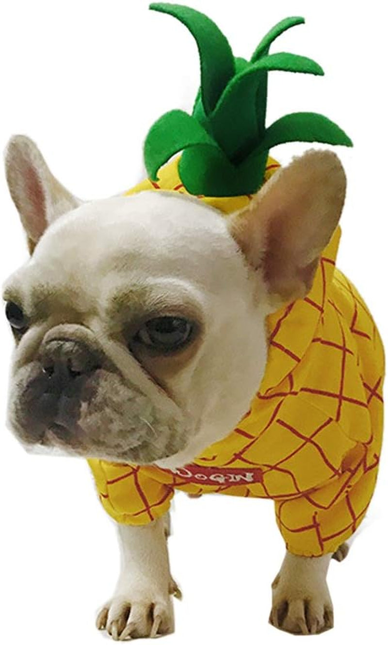 Pineapple Pet Costume, Halloween Pet Dogs Cosplay Coat for Party Christmas Special Events Costume.