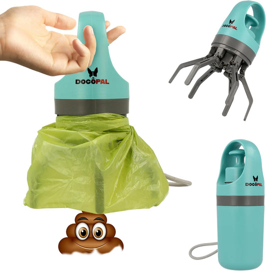 360 Portable Pooper Scooper with Bag Attachment & Dispenser – Lightweight Claw Poop Picker – Ideal for Small & Large Dogs – No-Touch, Hands-Free Waste Removal 2.0.