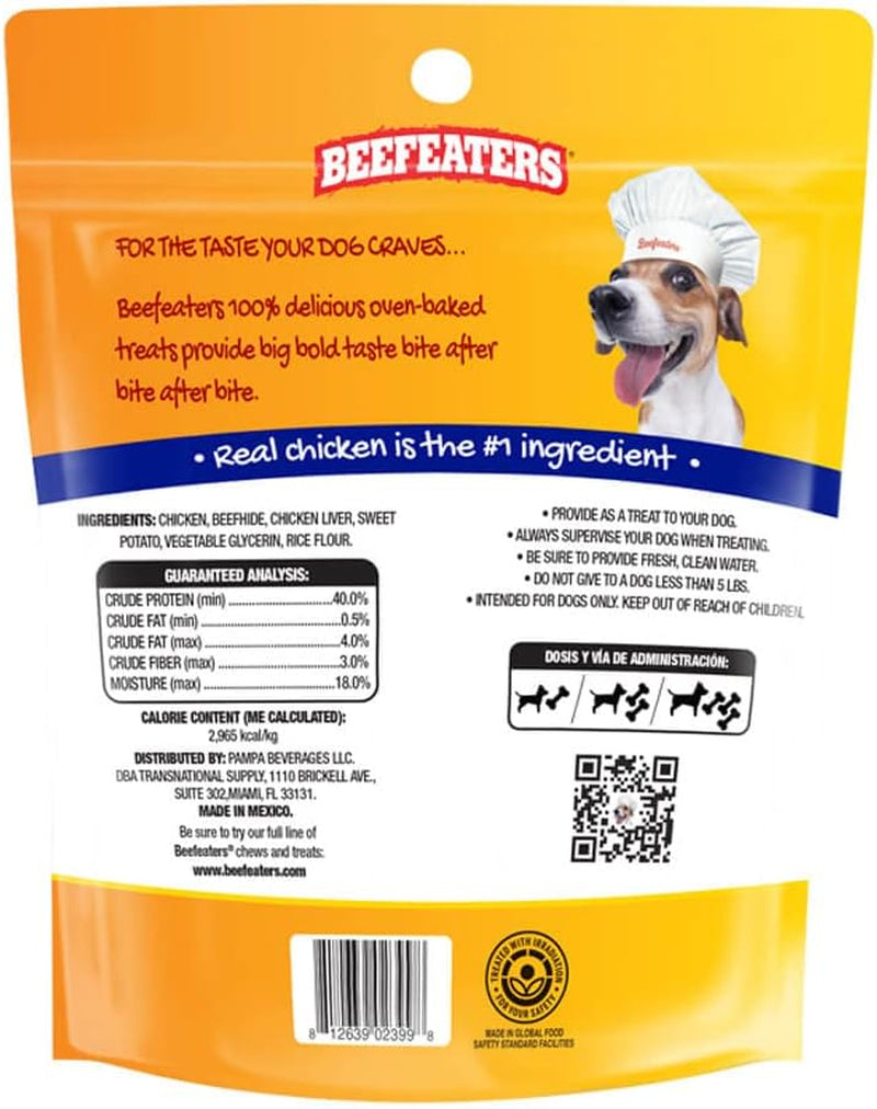 Dog Treats - Beefhide Kabobs 12Oz Baked | Dog Food with Real Chicken, Liver & Sweet Potato | Long-Lasting Chew | Promotes Dental Health | Dog Training Treats for All Dog Sizes