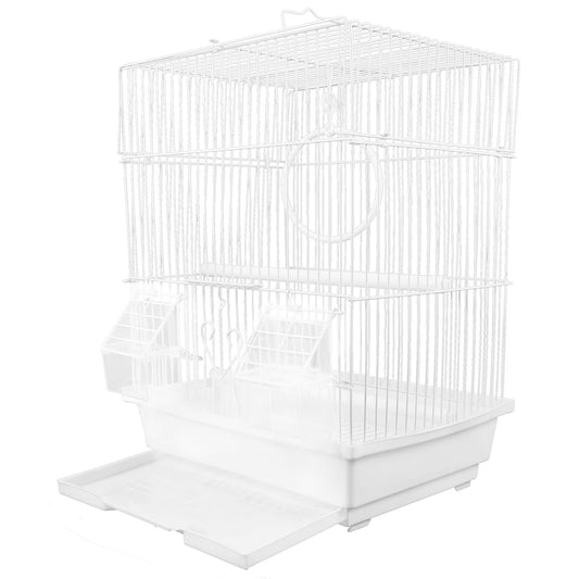 Birdcage Outing Parrot Cockatiel Wire Pet Cages for Birds Travel Carrier Wrought Iron Handheld Carrying Thrush Parrot Cage.