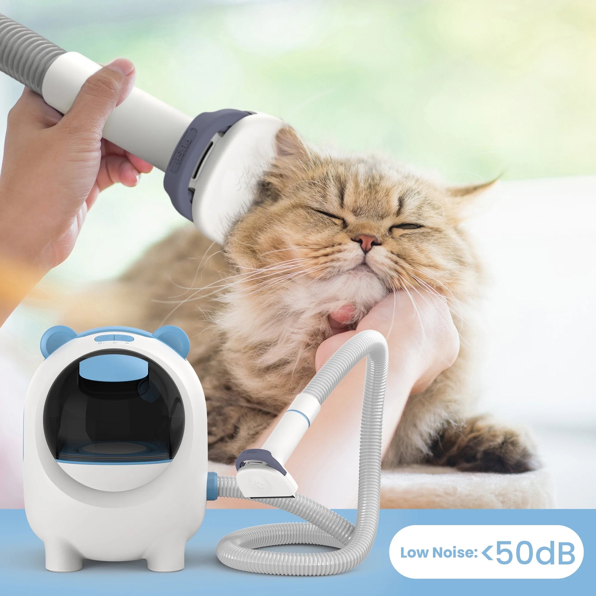 Pet Grooming Vacuum & 12KPA Powerful Suction Pet Hair Vacuum with 5 Dog Grooming Tools for Pets Vacuum for Shedding Grooming.