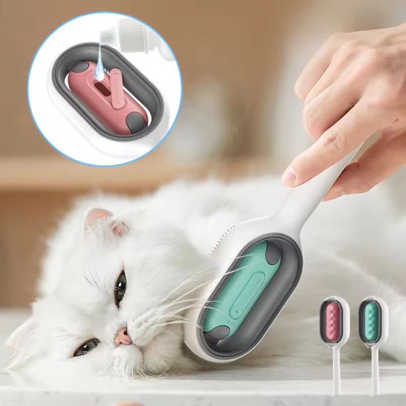 4 in 1 Pet Grooming Brush Cleaning Massage Remover Comb for Cat Dog General Supplies with Water Tank Pets Products Accessories.