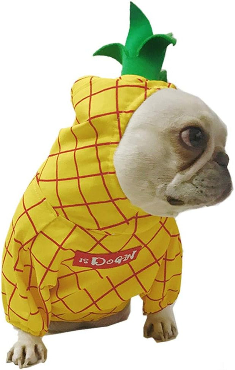 Pineapple Pet Costume, Halloween Pet Dogs Cosplay Coat for Party Christmas Special Events Costume.