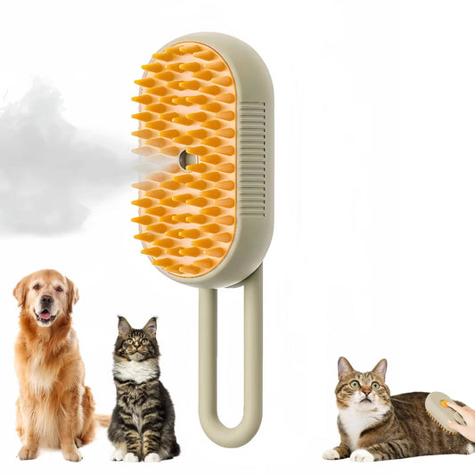 3 in 1 Pet Brush Cat Steam Brush Comb Dog Brush Electric Spray Cat Hair Brushes Massage Pet Grooming Hair Removal Combs.