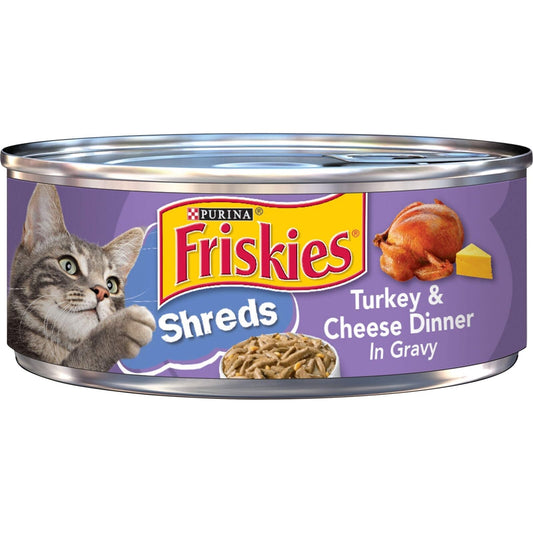 Purina Shreds Turkey and Cheese Dinner in Gravy High Protein Wet Cat Food - (....